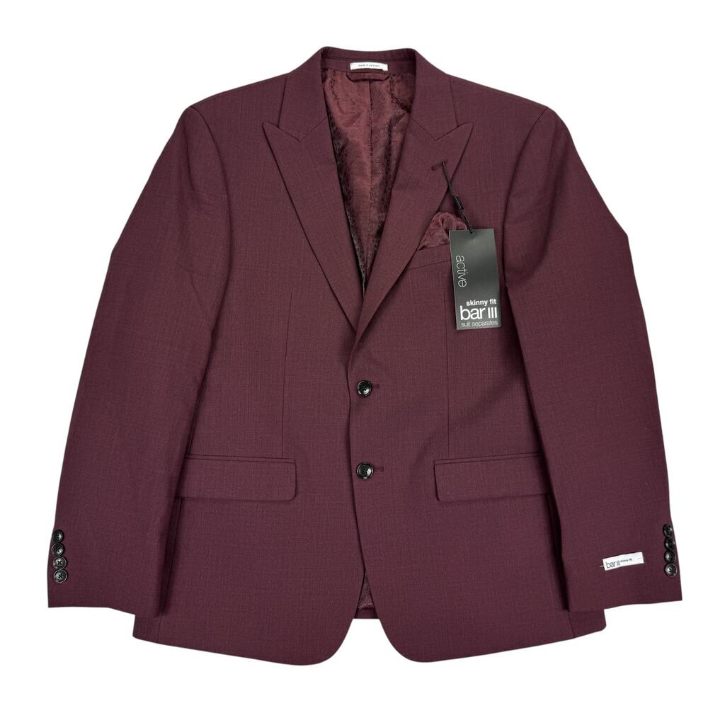 Bar III Men’s Burgundy Blazer